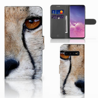 Samsung Galaxy S10 Telefoonhoesje met Pasjes Cheetah