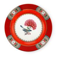 Pip Studio Gebaksbordje Blushing Birds Rood Ø 17 cm