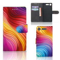 Book Case voor Sony Xperia XZ1 Regenboog