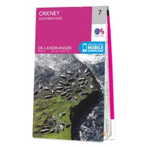 Wandelkaart - Topografische kaart 007 Landranger Orkney - Southern Isl