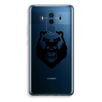 Angry Bear (black): Huawei Mate 10 Pro Transparant Hoesje - thumbnail