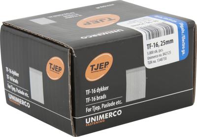 Tjep TF-16 25mm Nagels Verzinkt 0 graden 5000 Stuks 842125 Tjep TF-16 25mm Nagels Verzinkt 0 graden 5000 Stuks 842125