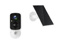 Technaxx TX-244 IP-camera op zonne-energie, met bewegingsmelder en ingebouwde batterij, 4 MP FullHD-videoresolutie, bewakingscamera voor buiten, wifi, IP65, nachtzicht, kijkhoek 110 graden