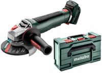 Metabo WPB 18 LT BL 11-125 Quick Haakse Slijper 18V Body met paddleschakelaar in metaBOX 165 L - 613059840