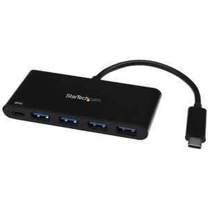 StarTech.com HB30C4AFPD interface hub USB 3.2 Gen 1 (3.1 Gen 1) Type-C 5000 Mbit/s Zwart