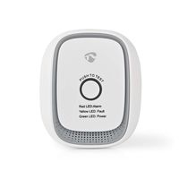 Nedis SmartLife Gasdetector | Zigbee 3.0 | Netvoeding | Levenscyclus sensor: 5 Jaar | EN 50194-1:2009 | Android / IOS | Met testknop | 75 dB | Wit -