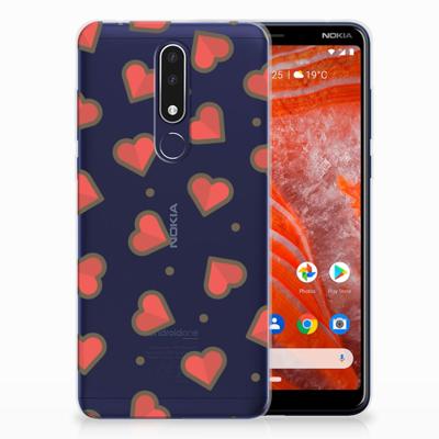 Nokia 3.1 Plus TPU bumper Hearts Nokia 3.1 Plus TPU bumper Hearts