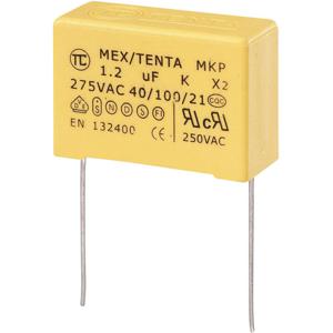 TRU COMPONENTS MKP-X2 1 stuk(s) MKP-X2-ontstoringscondensator Radiaal bedraad 1.2 µF 275 V/AC 10 % 27.5 mm (l x b x h) 32 x 13 x 23 mm