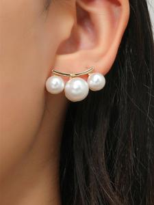 Elegant Imitation Pearl Stud Earrings