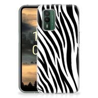 Nokia XR21 TPU Hoesje Zebra - thumbnail