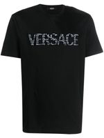 Versace t-shirt en coton à imprimé Coccodrillo - Noir - thumbnail