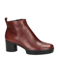 Ecco Shape Sculpted Motion 35 leren enkellaarzen rood