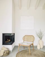 Kave Home Fauteuil Doriane Eikenhout en Rotan - thumbnail