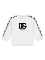 Dolce & Gabbana Kids sweat en coton à logo imprimé - Blanc