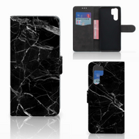 Huawei P30 Pro Bookcase Marmer Zwart - Origineel Cadeau Vader - thumbnail