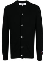 Comme Des Garçons Play x Invader cardigan à motif cœur - Noir