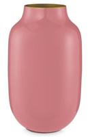 Pip Studio Vaas Metaal | Bloemenvaas | Decoratieve Vaas van Metaal (30 cm, Oud Roze)