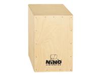 Nino Percussion Cajon Kinderinstrument - Grote trommelkist voor kinderen vanaf 10 jaar - muziekinstrument - slagoppervlak Baltische berk, natuur (NINO950)