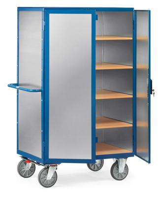 Fetra Hauptartikel 5593 Kastwagen Aluminium Poedercoating Laadvermogen (max.): 750 kg Stralend blauw (RAL 5007)