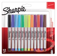 Viltstift Sharpie rond 0.5mm blister ÃƒÆ' 12 stuks fun assorti