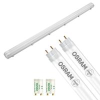 Led Tl Armatuur Met T8 Buis - Osram Substitube Value Em 840 - Pragmi Housing Pro - 150cm Dubbel - 38.2w - Natuurlijk Wit