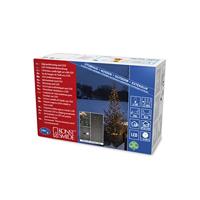 Konstsmide, 6327-800, led-boommantel met ring 11, met bolletjes, 8 strengen à 30 diodes, voorgemonteerd, 240 amberkleurige diodes, 24 V_buitentrafo, zwarte kabel goud 240 leds