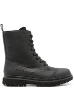 Calvin Klein Jeans bottines en cuir à empiècements - Noir