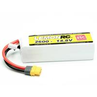 LemonRC LiPo accupack 14.8 V 2600 mAh Aantal cellen: 4 35 C Softcase XT60 - thumbnail