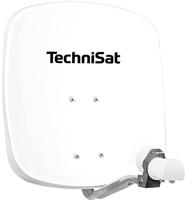 TechniSat DIGIDISH 45 - Satellietschotel voor 2 deelnemers (45 cm klein satellietsysteem - complete set met muurbeugel en universele dubbele LNB) wit