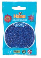 Hama - 501 – 08 – zak met 2000 mini-kralen – (kleine kralen Ø 2,5 mm) – donkerblauw