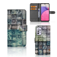 Wallet Case met Pasjes Samsung Galaxy A33 5G Spijkerbroeken