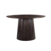 Livingfurn - Eetkamertafel Salvator Walnut 130cm - Mangohout