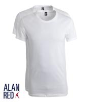 Alan Red 2-Pack T-shirts JAMES, extra wijde Crew Neck, Wit