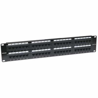 Intellinet 513579 48 poorten Netwerkpatchpaneel 483 mm (19) CAT 3, CAT 4, CAT 5, CAT 5e 2 HE Niet ingericht
