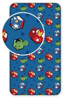 Marvel Avengers Hoeslaken - Eenpersoons - 90 x 200 cm - Blauw - thumbnail