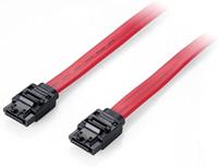Equip 111901 SATA-kabel, 1 m, SATA, 7-polig, rood - SATA-kabel (1 m, SATA III, SATA 7-polig, SATA 7-polig, stekker/stekker, rood)