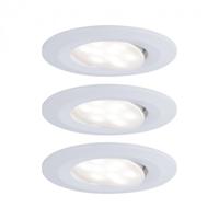 Paulmann Calla LED-inbouwlamp voor badkamer Set van 3 stuks 19.5 W IP65 Wit (mat) - thumbnail