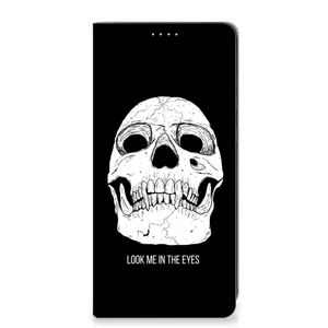 Mobiel BookCase Samsung Galaxy A21s Skull Eyes