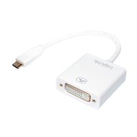 LogiLink UA0245A USB / DVI Adapter [1x USB 3.2 Gen 2 stekker C (USB 3.1) - 1x DVI-bus 24+5-polig] Wit 14.00 cm - thumbnail