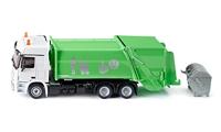 siku 2938, Bin Lorry, 1:50, Metal/Plastic, Green/White, Opening rear section, Incl. waste bin