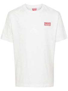 Kenzo t-shirt en coton à logo brodé - Blanc