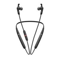 Jabra Evolve 65e In-Ear Headphones – Unified Communications geoptimaliseerde Active Noise Cancelling Bluetooth Oordopjes met Nekband voor Draadloze Gesprekken, Muziek en Trilalarm – zwart