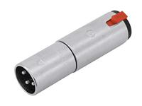 NEUTRIK - NA3MJ 3-pins R Xlr-kabelstekker 144595, zilver