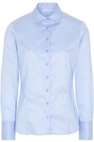 ETERNA Cover Shirt Modern Classic Dames Overhemd blauw, Effen - thumbnail