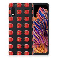 Samsung Xcover Pro Siliconen Case Paprika Red