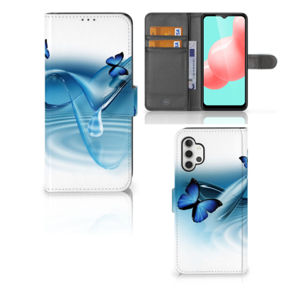 Samsung Galaxy A32 5G Telefoonhoesje met Pasjes Vlinders Samsung Galaxy A32 5G Telefoonhoesje met Pasjes Vlinders