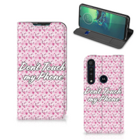 Motorola G8 Plus Design Case Flowers Pink DTMP