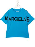 MM6 Maison Margiela Kids t-shirt à logo imprimé - Bleu