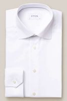 ETON Slim Fit Overhemd wit, Effen - thumbnail