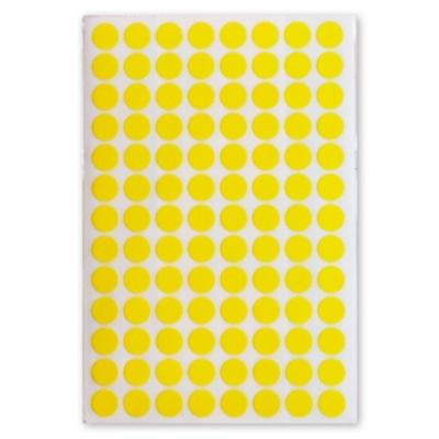 Soho etiketten rond 8 mm papier geel 3 vellen á 104 cm Soho etiketten rond 8 mm papier geel 3 vellen á 104 cm